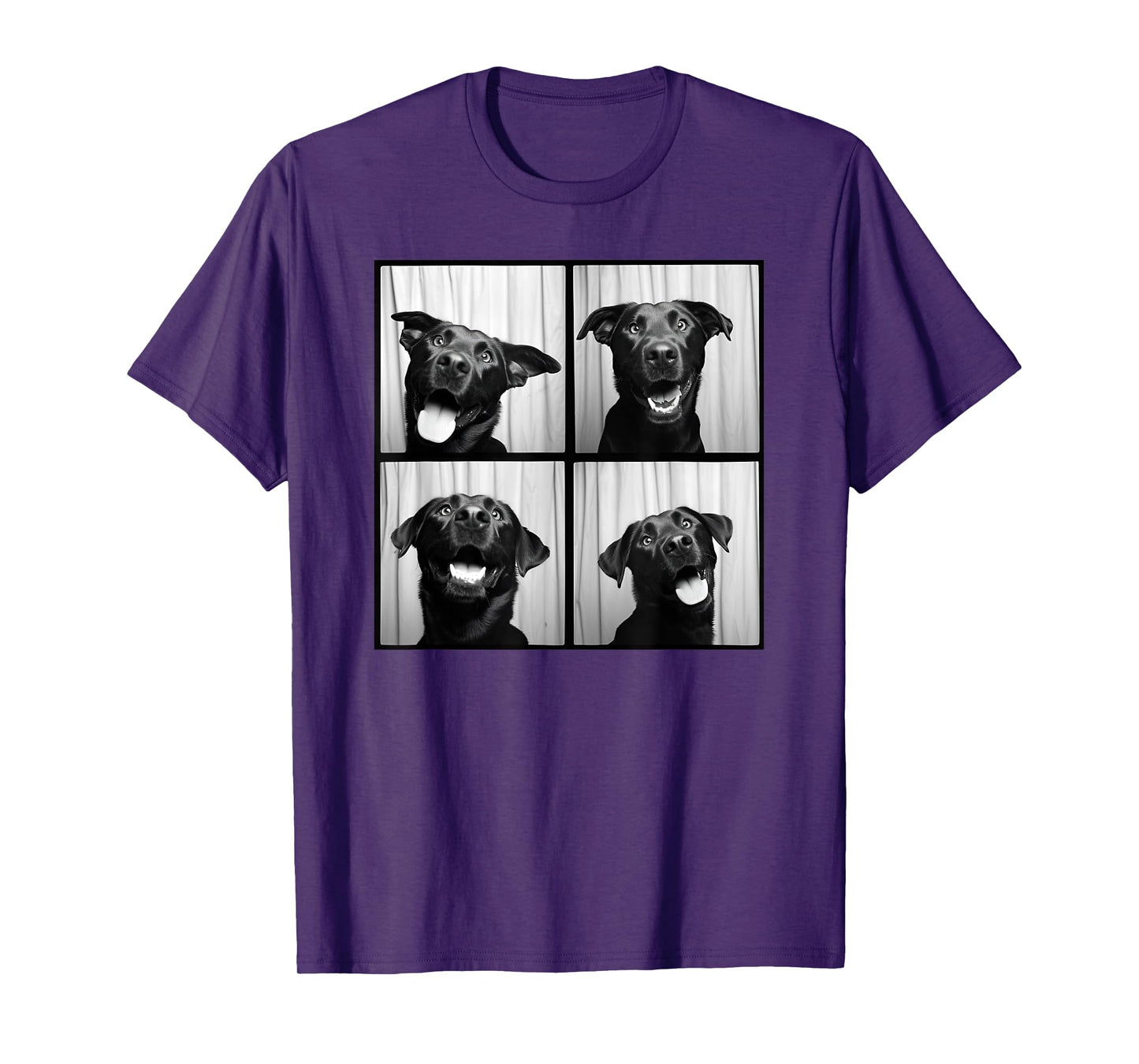 Black Labrador Pet Portrait Photobooth Labrador Dog Lover T-Shirt