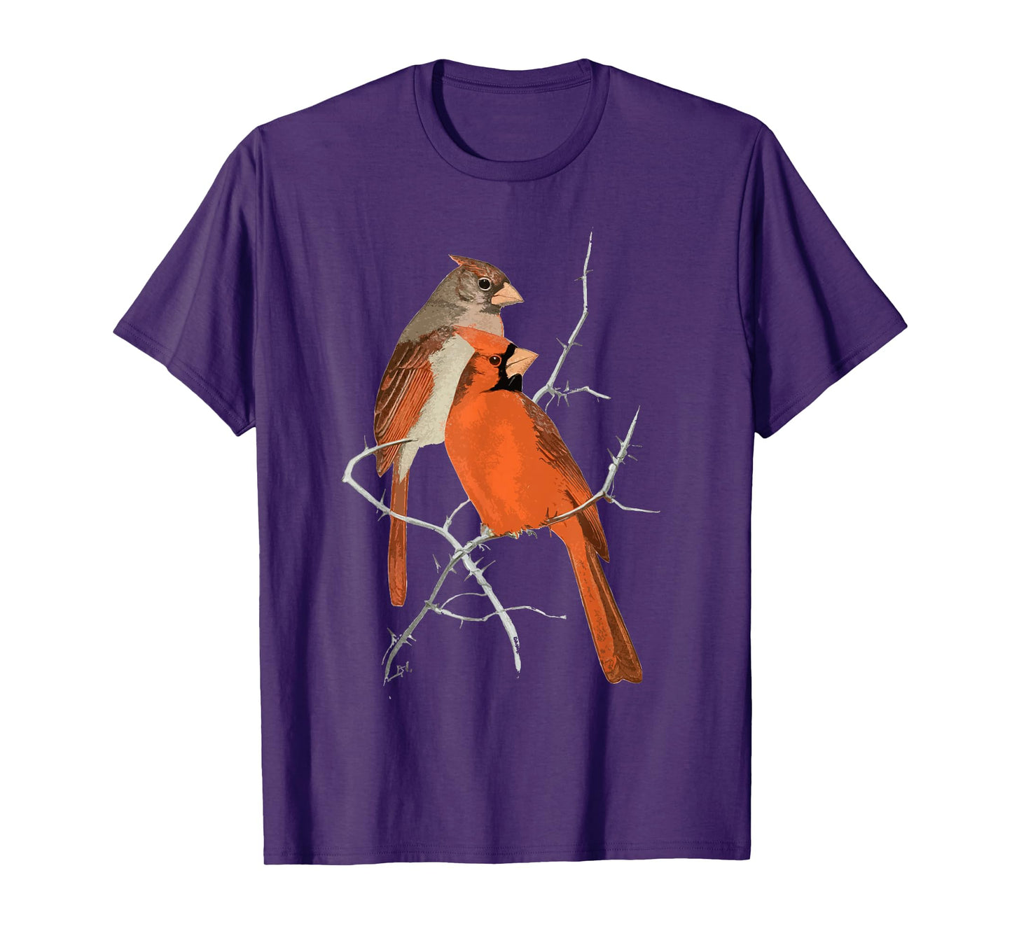 Red Cardinal Bird Male Female T-Shirt