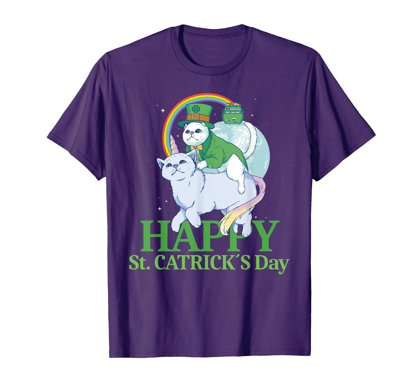 Funny Irish Unicorn Gift Cat St. Patricks Day T-Shirt