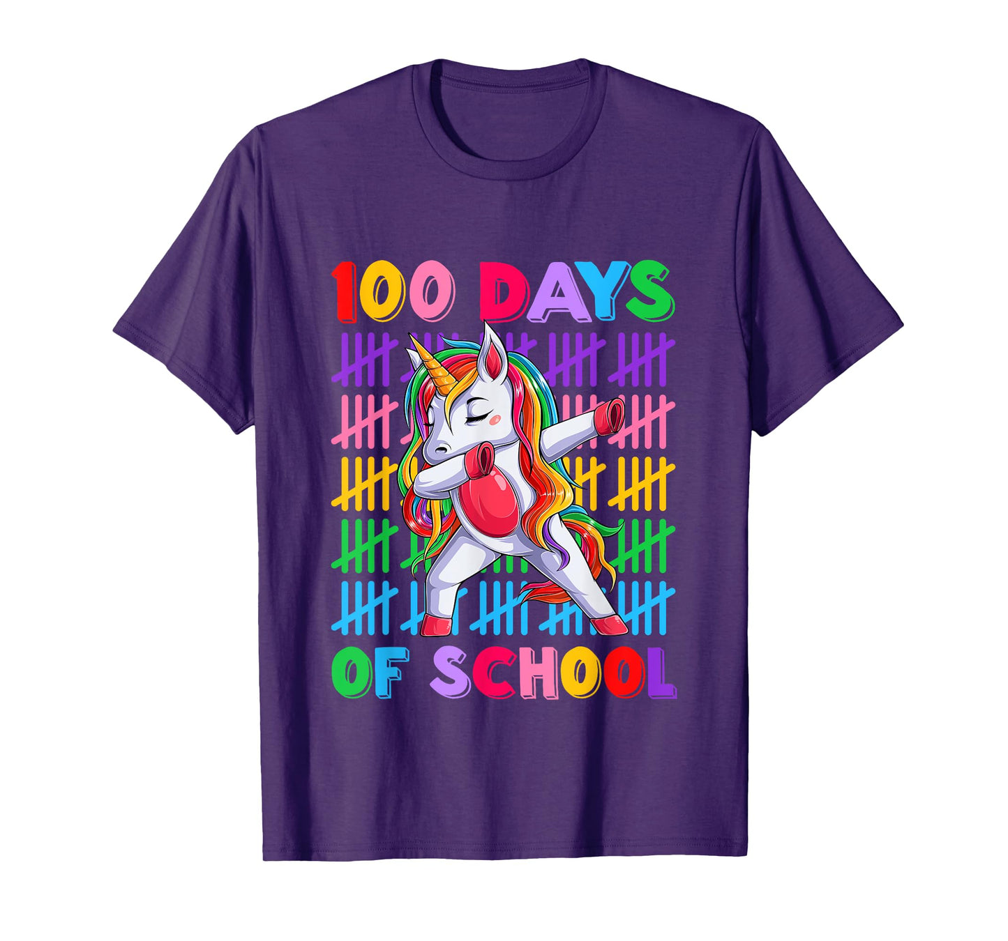 100th Day Teacher Kids Costume Unicorn 100 Days Of School T-Shirt