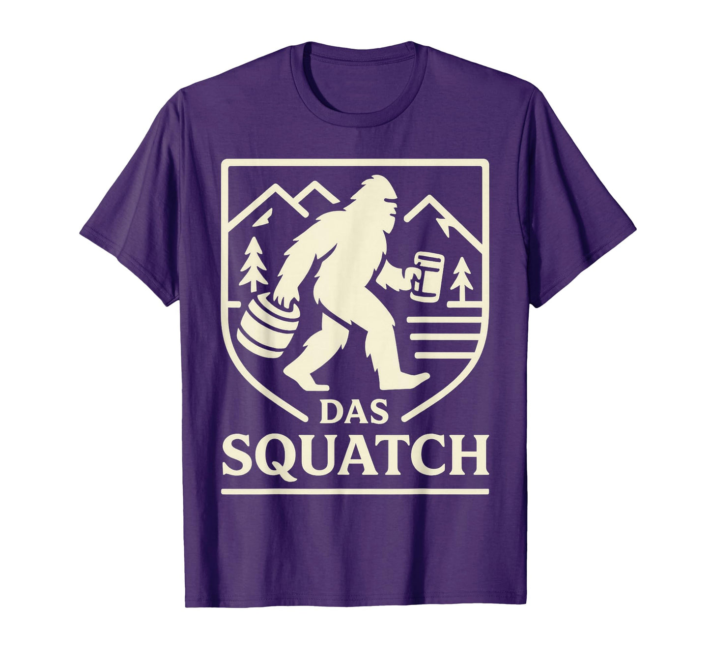 Das Squatch Funny Bigfoot Oktoberfest Drinking Beer German T-Shirt