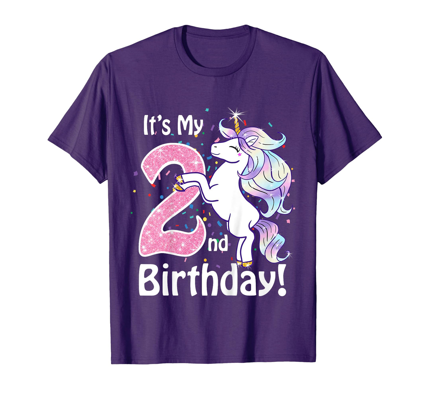 Its My 2nd Birthday Unicorn Outfits for toddler girls gift T-Shirt