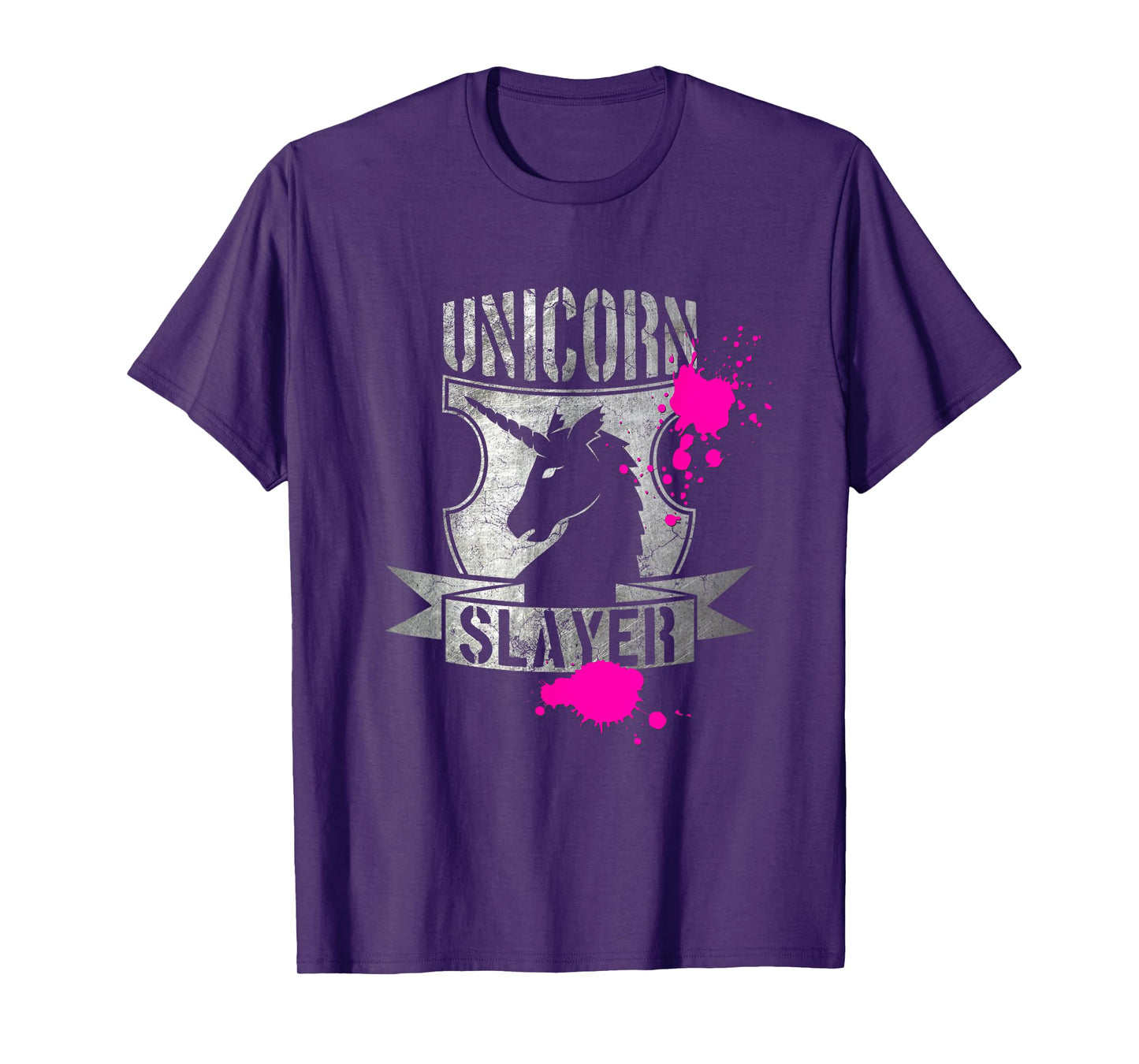 Funny Unicorn Slayer Rainbow T-Shirt