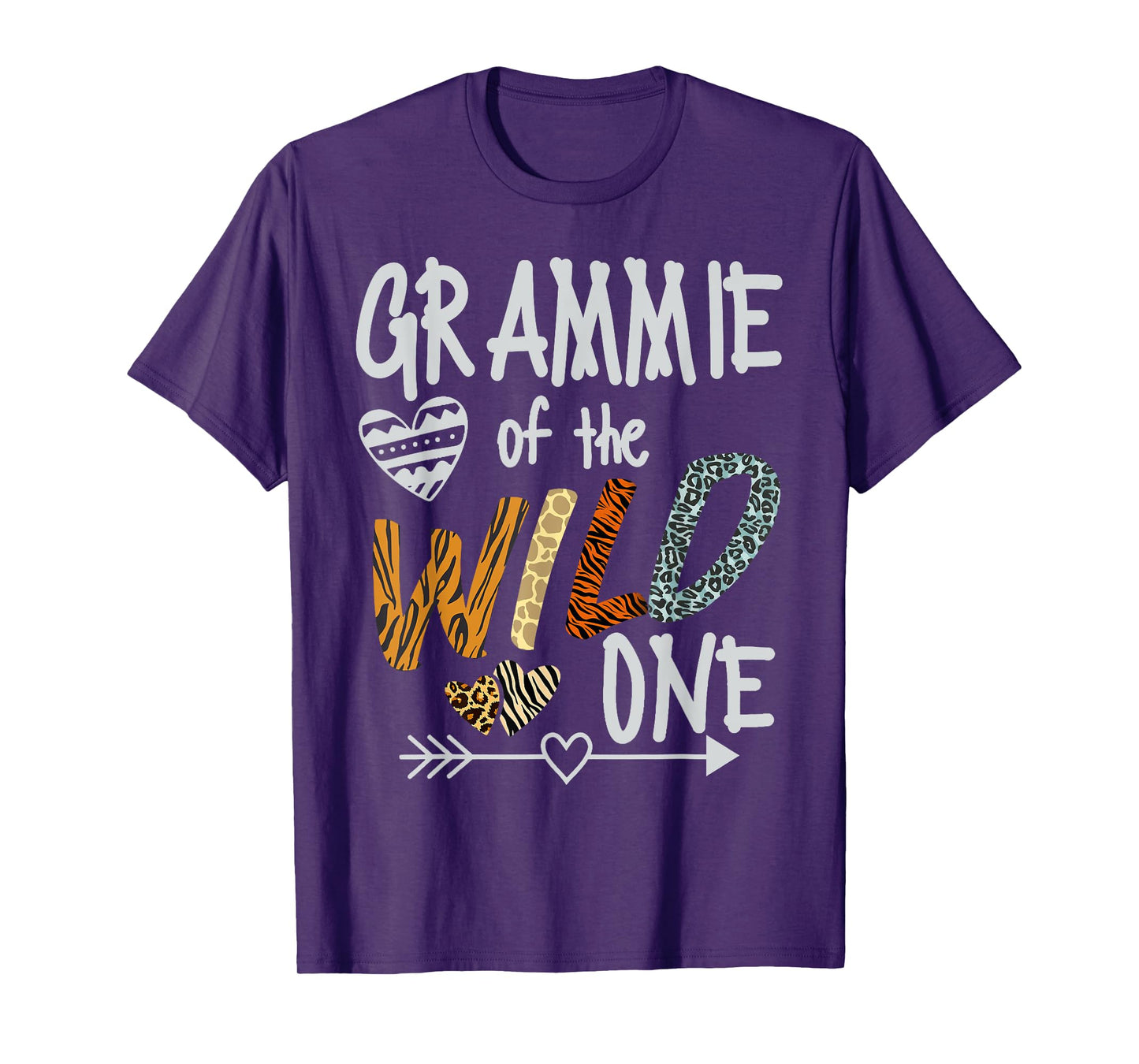 Grammie of The Wild One Animal Safari 1st Birthday Theme T-Shirt