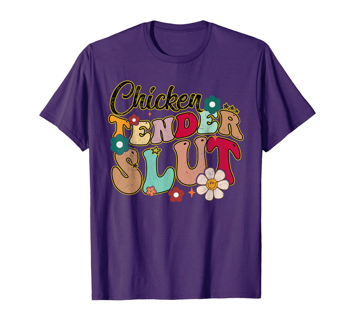 Chicken Tender Slut Groovy Christmas Saying Men Women T-Shirt