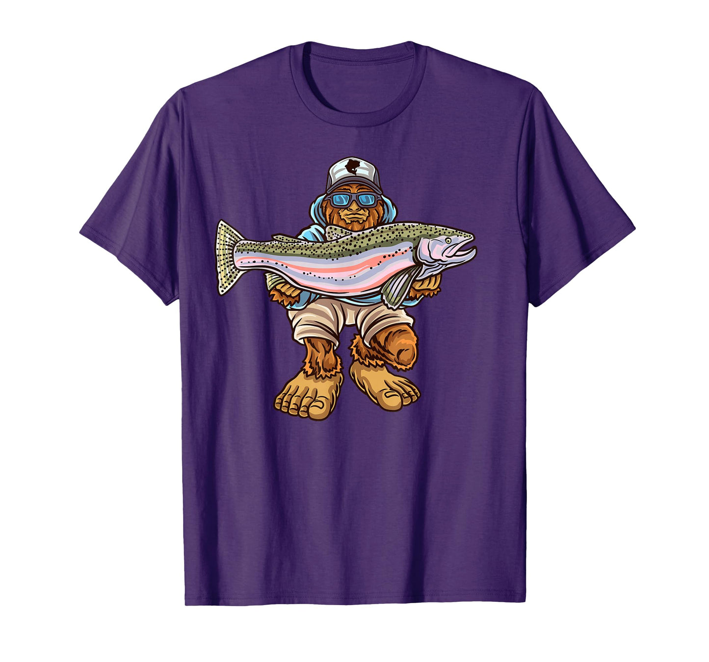 Steelhead Fishing Bigfoot Trout River Fisherman T-Shirt