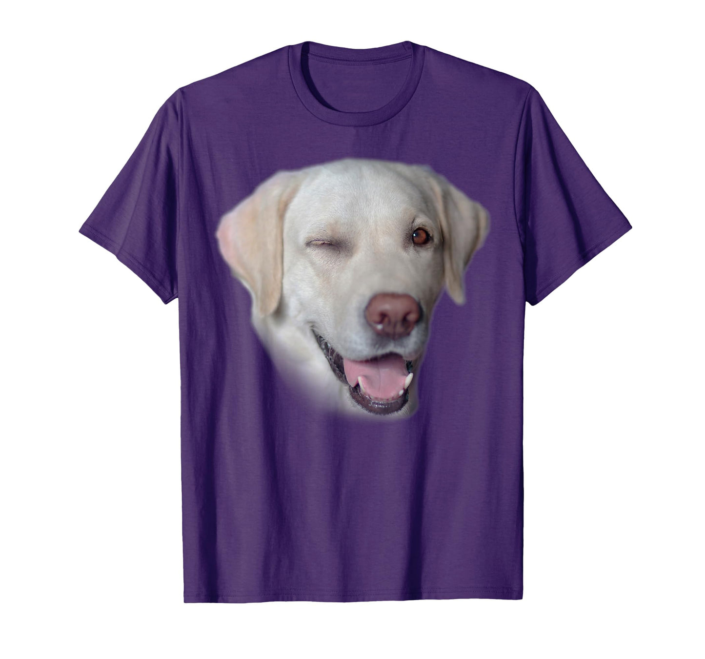 Yellow Labrador Fetch Dog Face T-Shirt