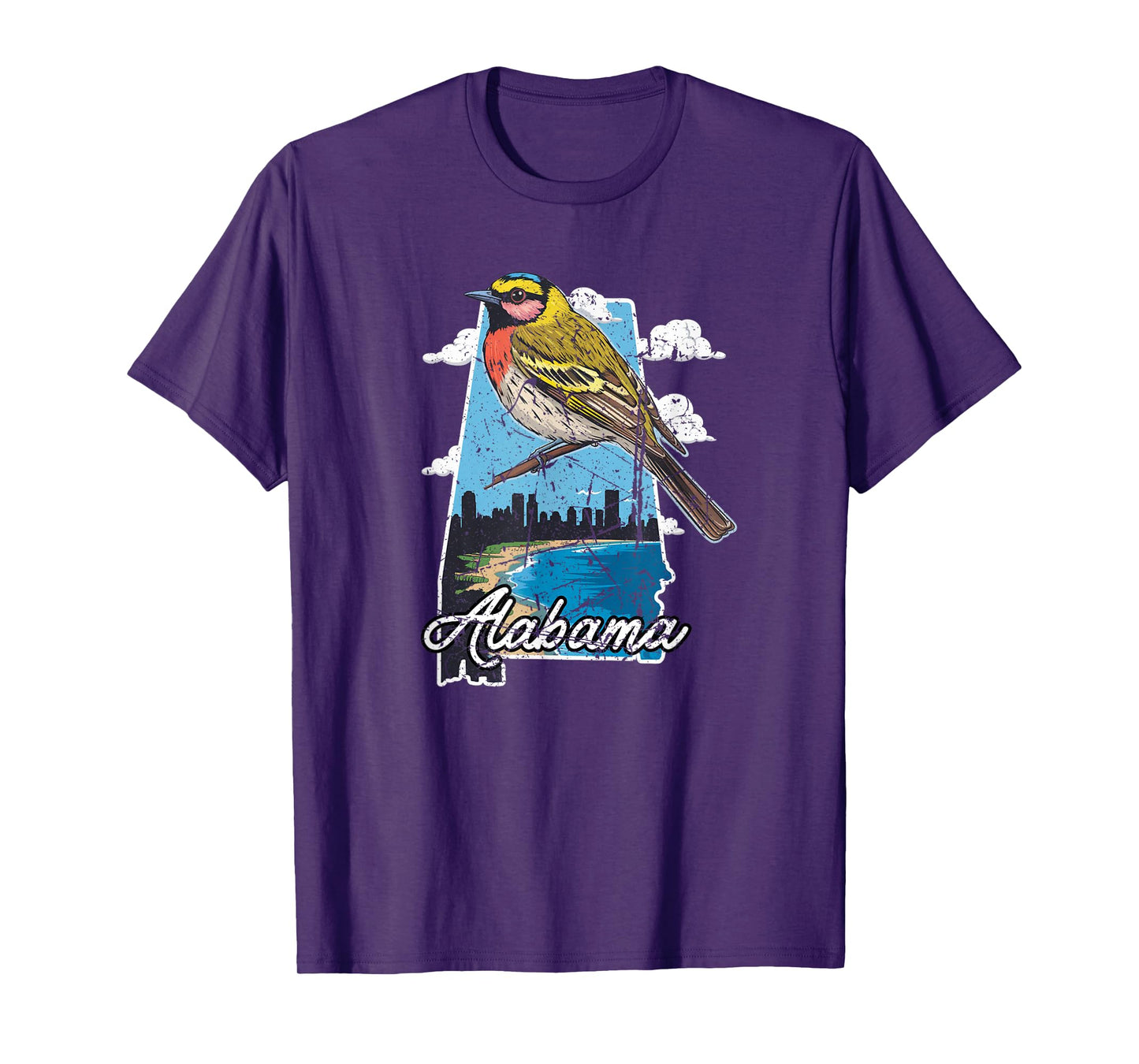 Retro Vintage Sweet Home Alabama Yellowhammer Souvenir T-Shirt