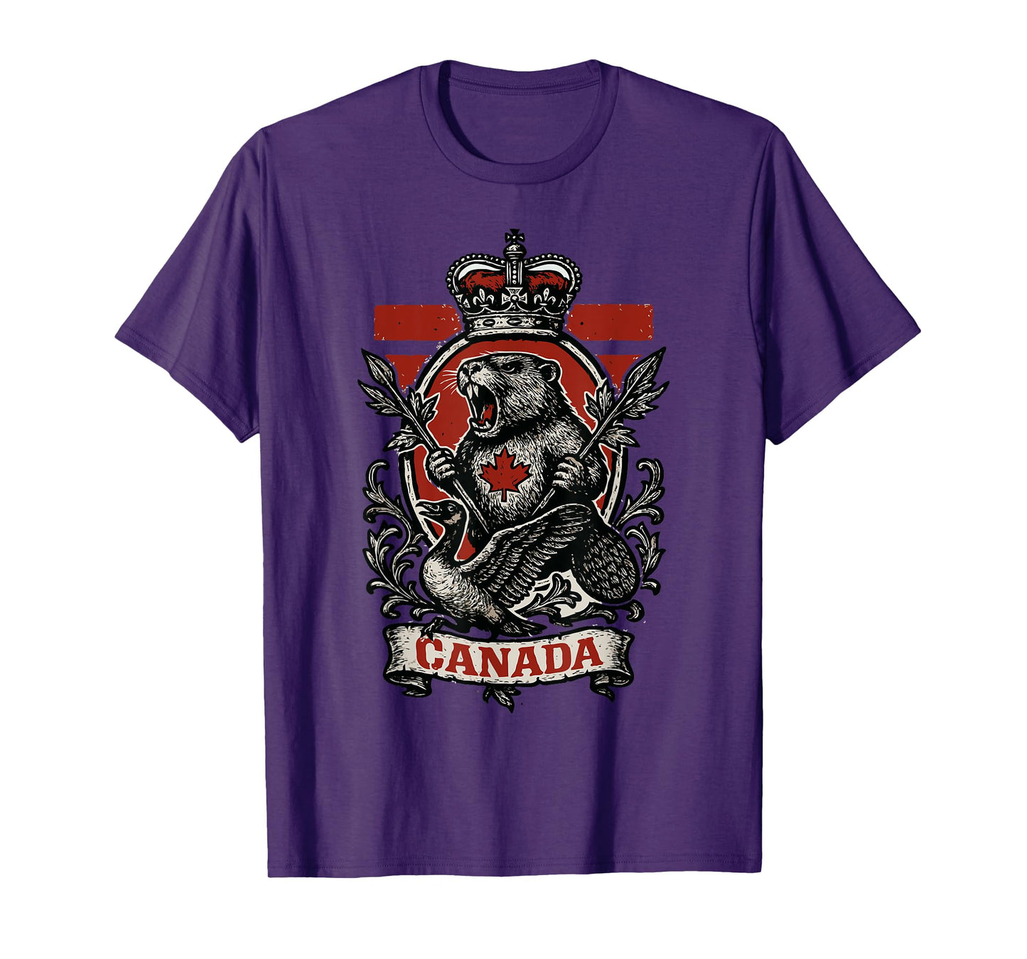 Canadian Crest Industrious Beaver Ungovernable Goose T-Shirt