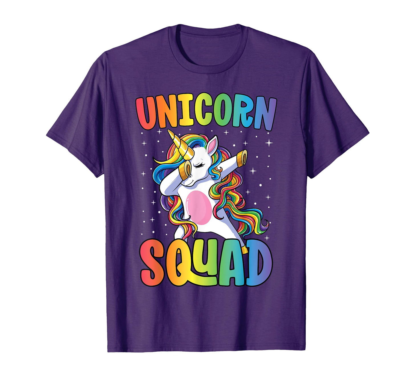 Dabbing Unicorn Shirt Girls Kids Matching Unicorn Squad T-Shirt
