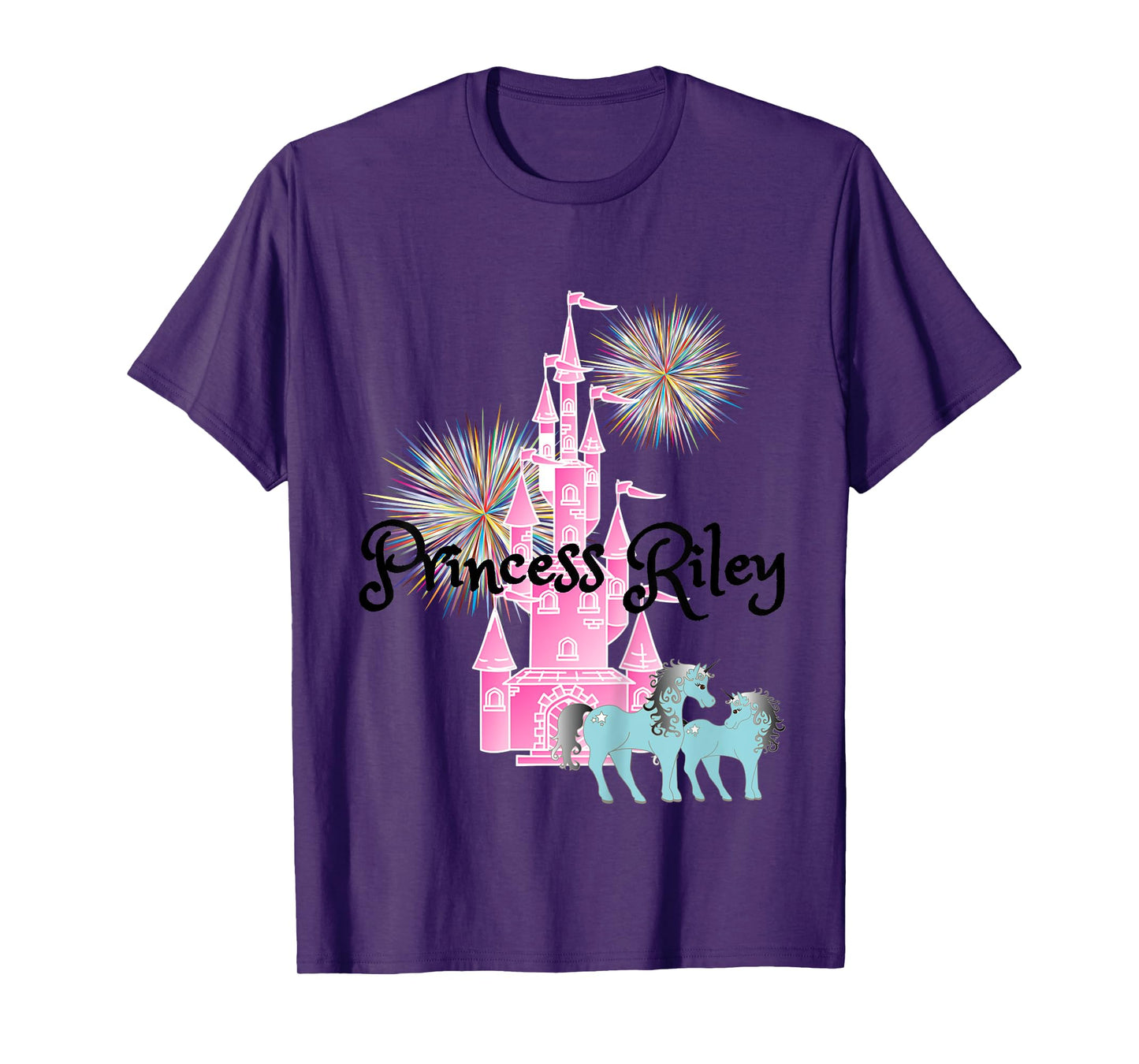 Kids Princess Riley Name Girls Personalized Custom T-Shirt