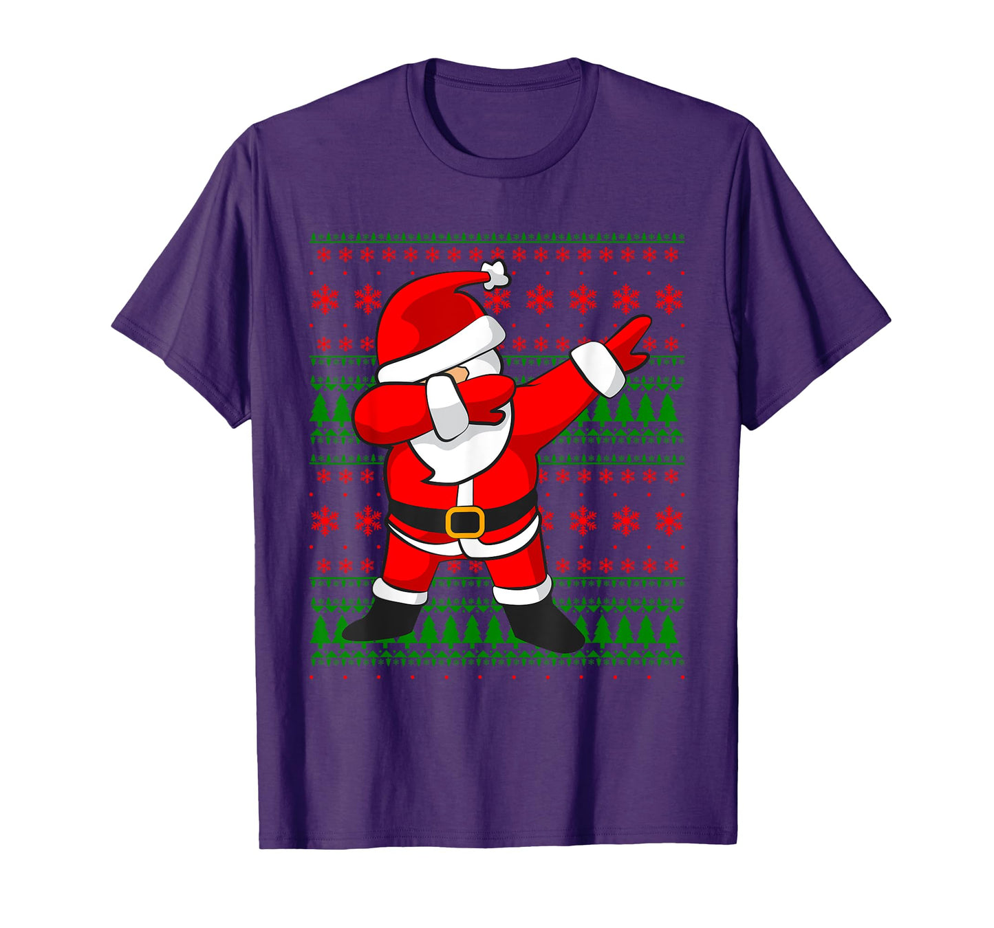 Dabbing Santa Claus Ugly Sweater T-Shirt | Christmas Shirt T-Shirt
