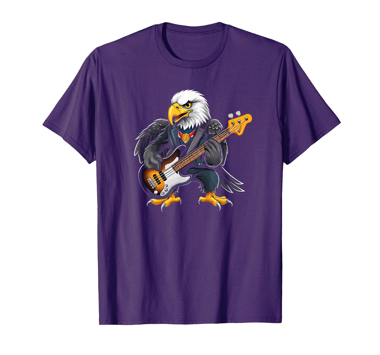 Eagle playing Electric Guitar, Eagle Guitarist T-Shirt