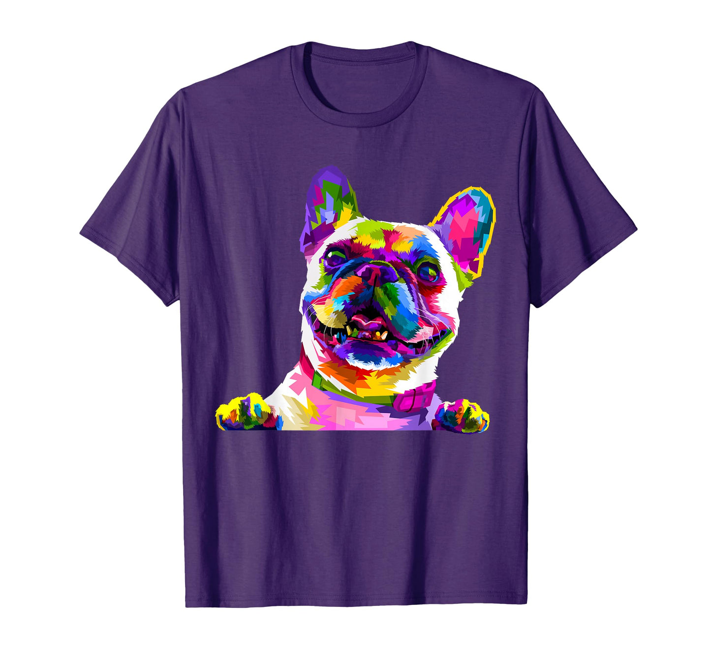 Frenchie French Bulldog Pop Art Portrait Bouledogue T-Shirt