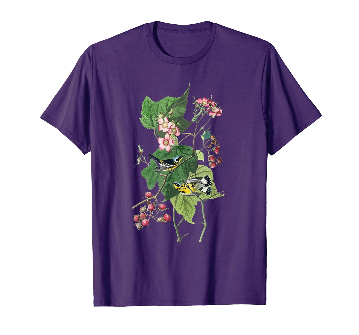 Vintage Warblers Birds Illustration For Men & Women T-Shirt