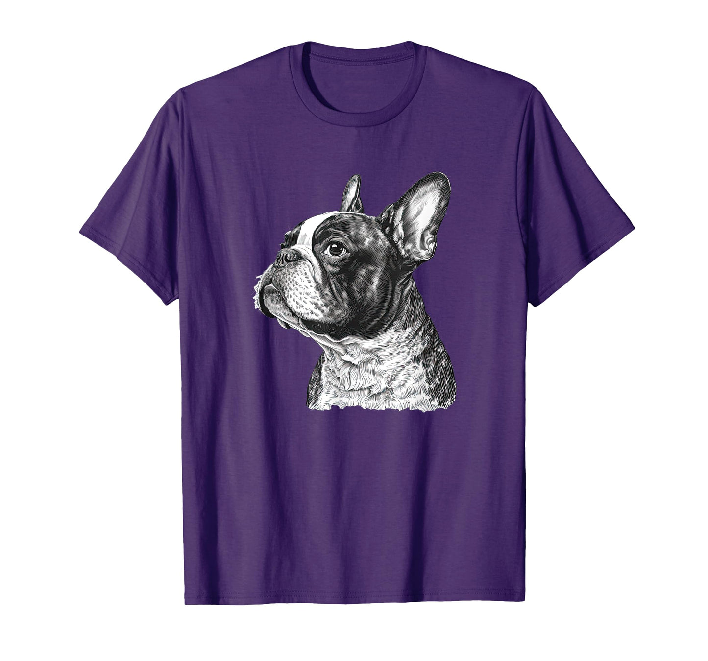 Funny French Bulldog Frenchie Black and White T-Shirt