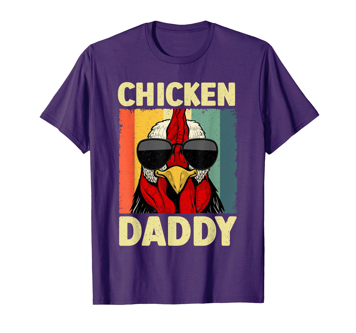 Funny Chicken Daddy Design For Dad Men Farmer Chicken Lover T-Shirt