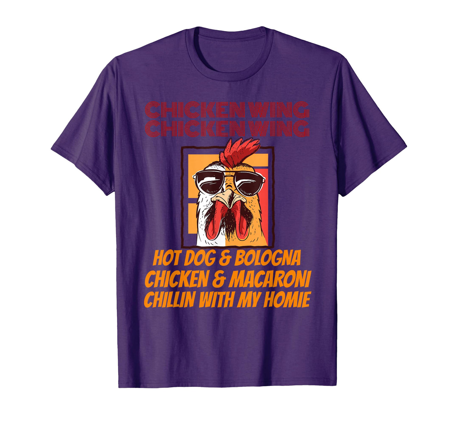 Kids chicken wing chicken wing hot dog and bologna T-Shirt