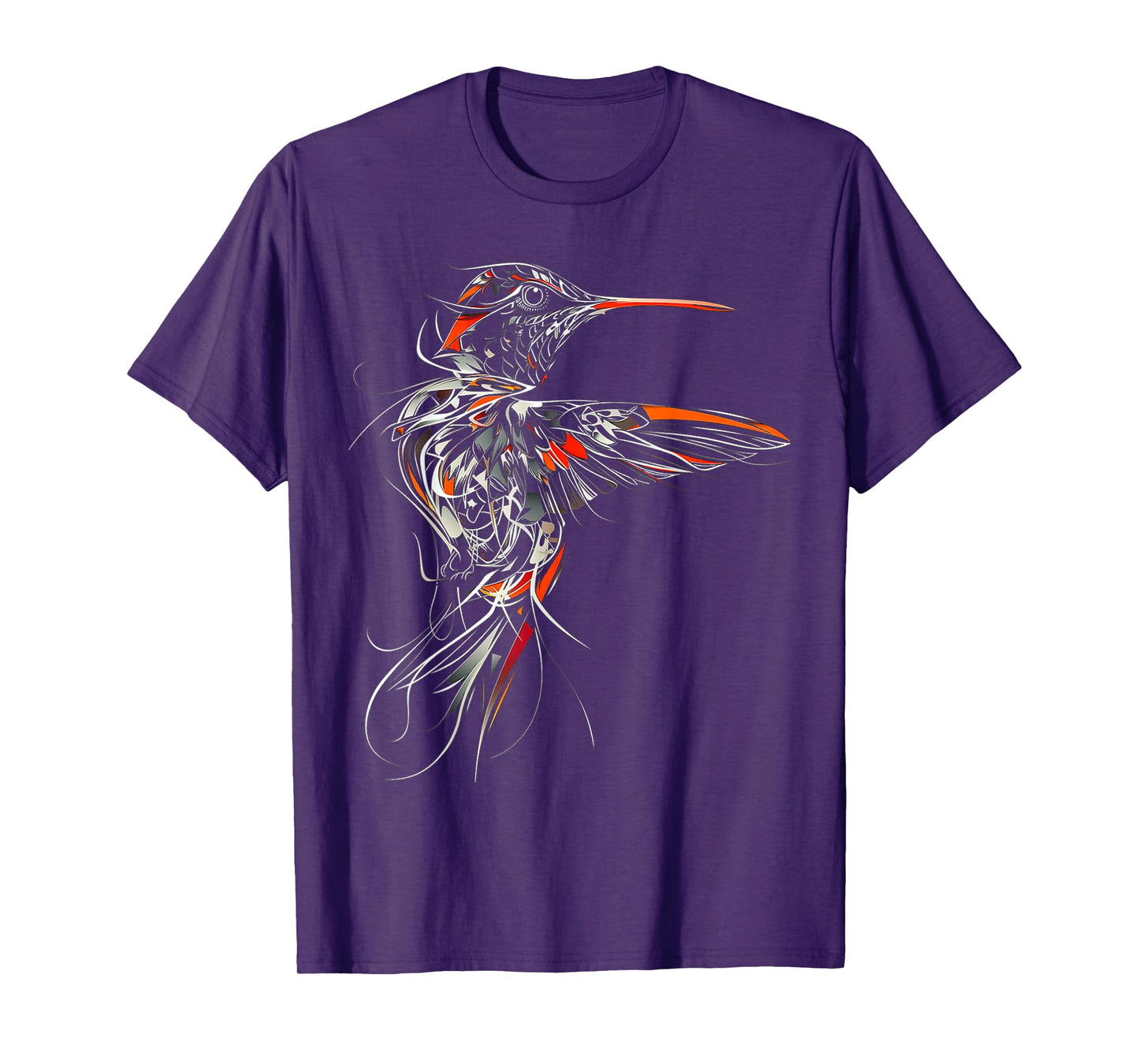 Hummingbird Art Abstract Animal Graphic Bird Hummindgbird T-Shirt
