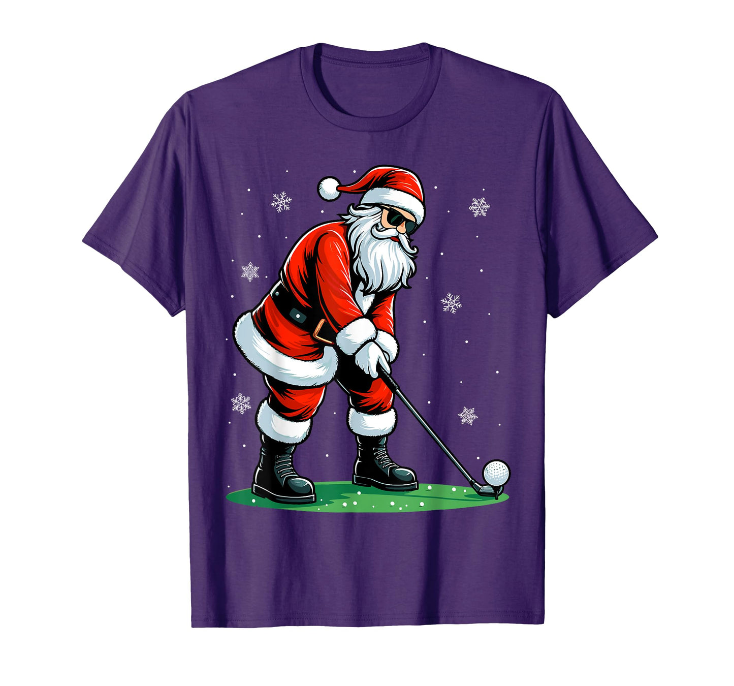 Christmas Golf Santa Golfer Xmas Funny Christmas Golfing T-Shirt
