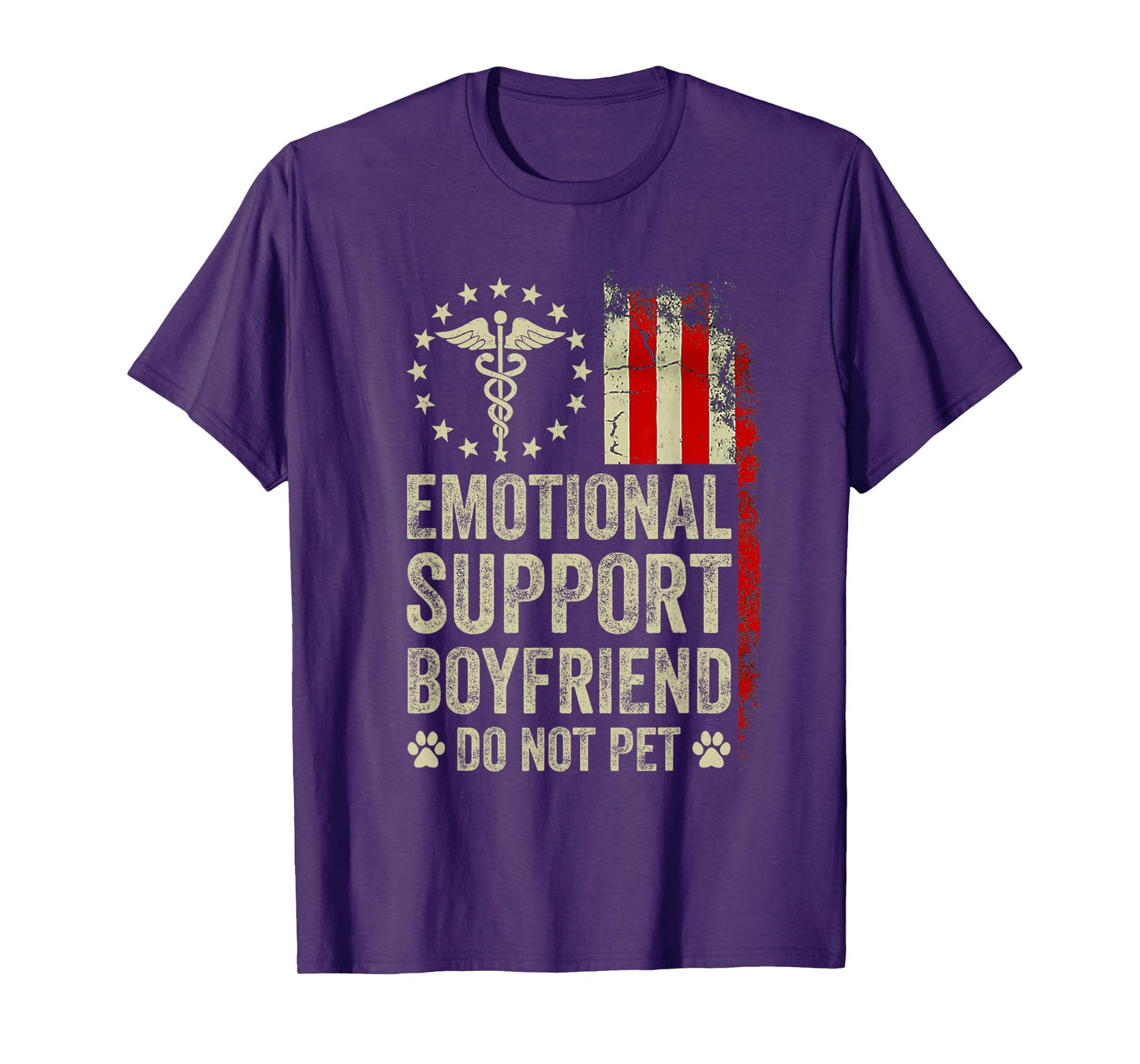 Emotional Support Boyfriend Do Not Pet Funny BF T-Shirt