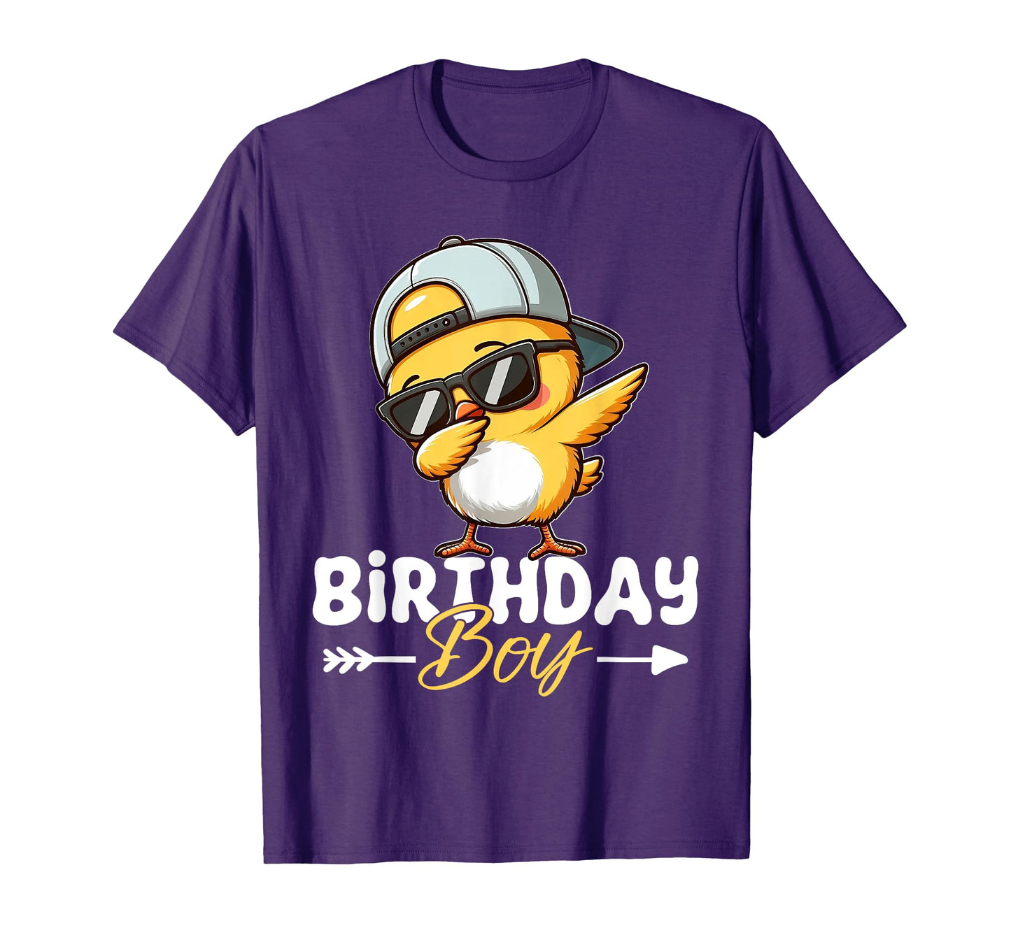 Cute Chicken Birthday Boy Dabbing Chicks Funny Party T-Shirt