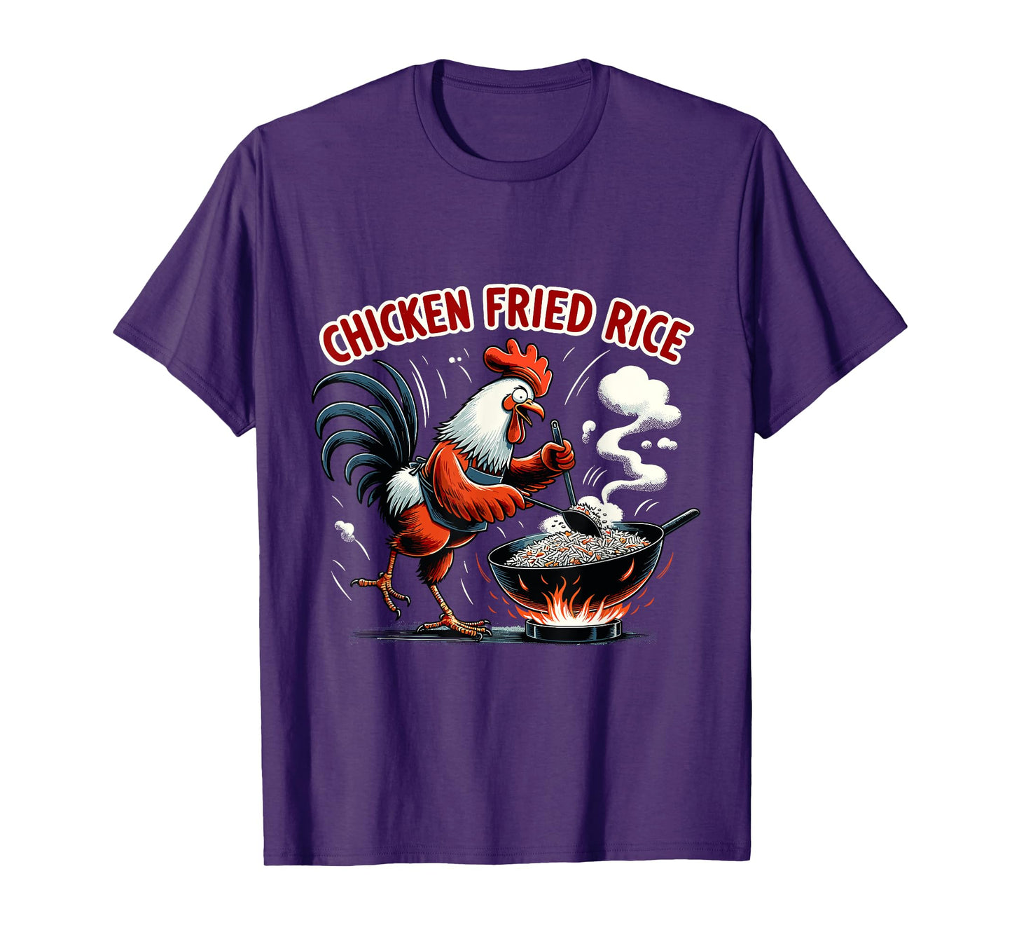 Funny Chicken Fried Rice Rooster Meme T-Shirt