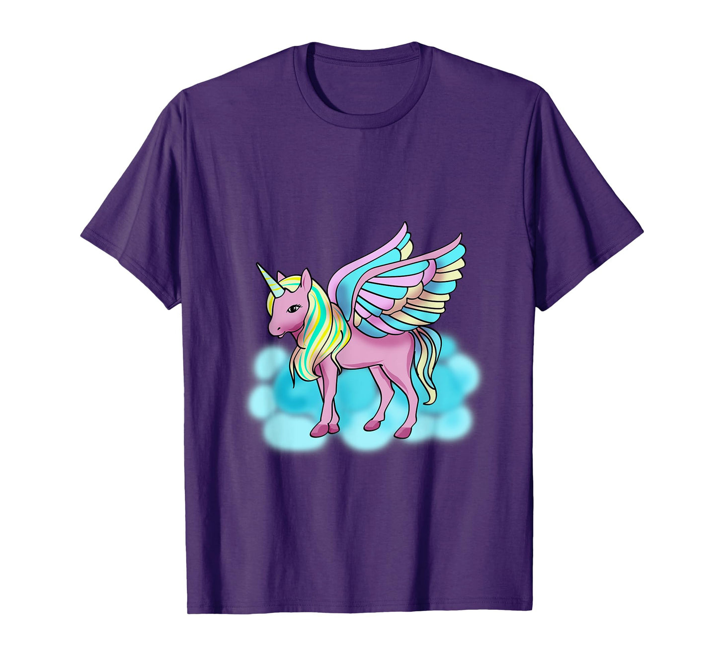 Magical Pink Pegasus with Wings - Unicorn T-Shirt