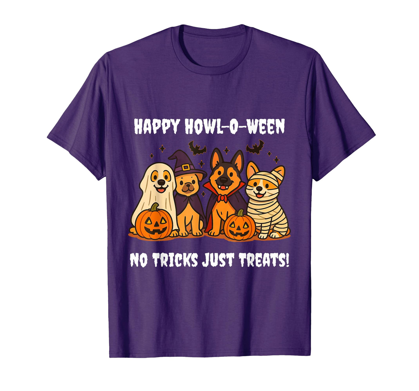Spooky Dog Squad Ghost Retriever Witch Frenchie Dracula T-Shirt