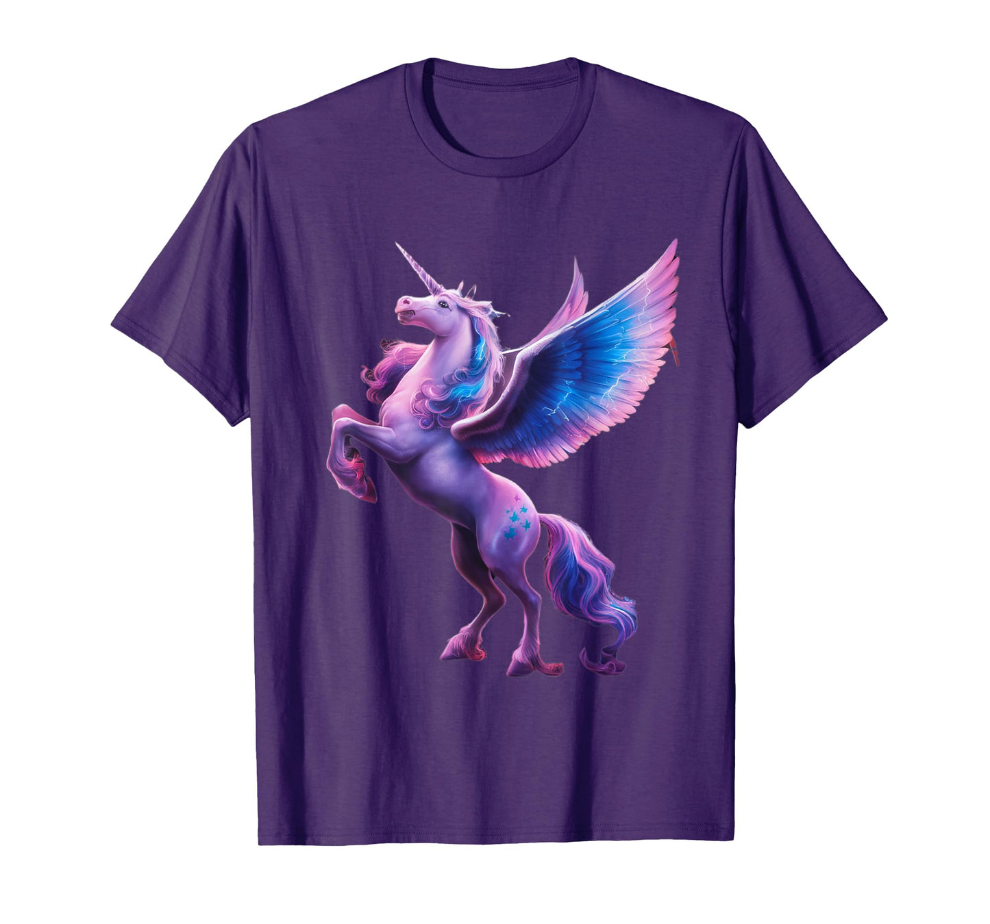 Unicorn Magical Mystical Purple Unicorn Pegasus T-Shirt