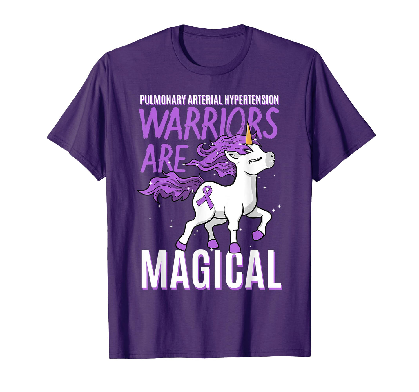 Pulmonary Arterial Hypertension Awareness Unicorn Lover Gift T-Shirt