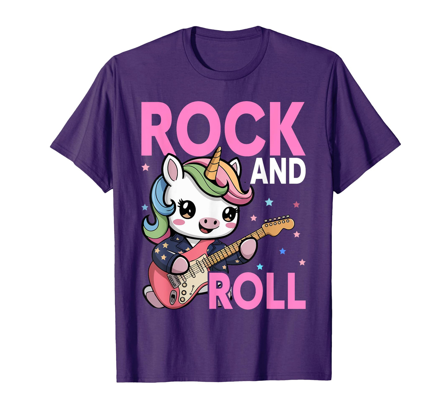 Unicorn Rock Star Lover Gift Co. Girls Rock, Unicorn Girls Rock and Roll T-Shirt