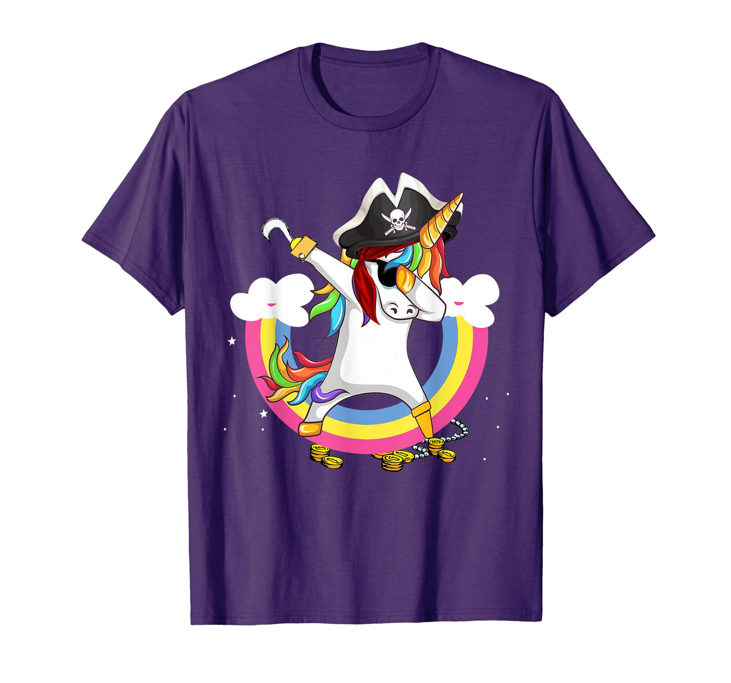 Pirate magical unicorn Funny awesome Halloween Costume T-Shirt
