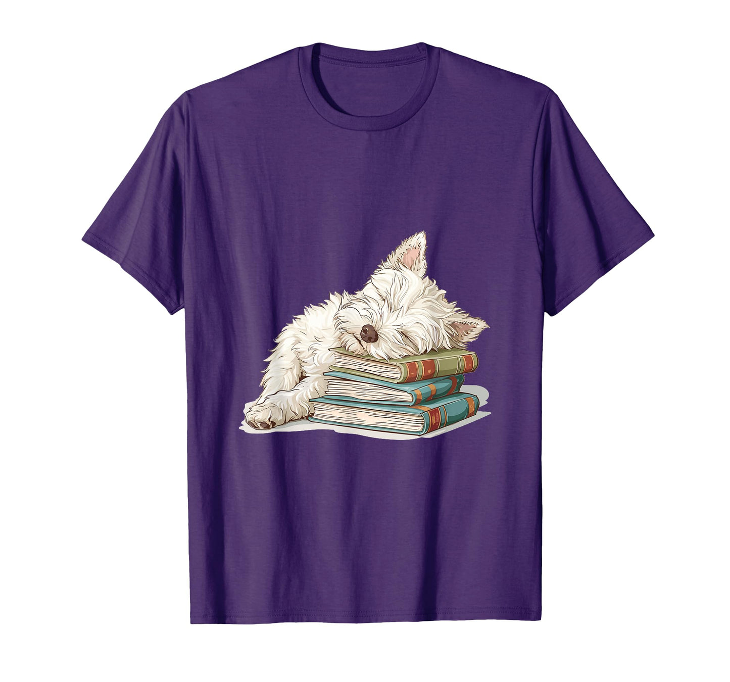 West Highland White Terrier Books Dog Breed Westie T-Shirt for Men Women Girls Kids
