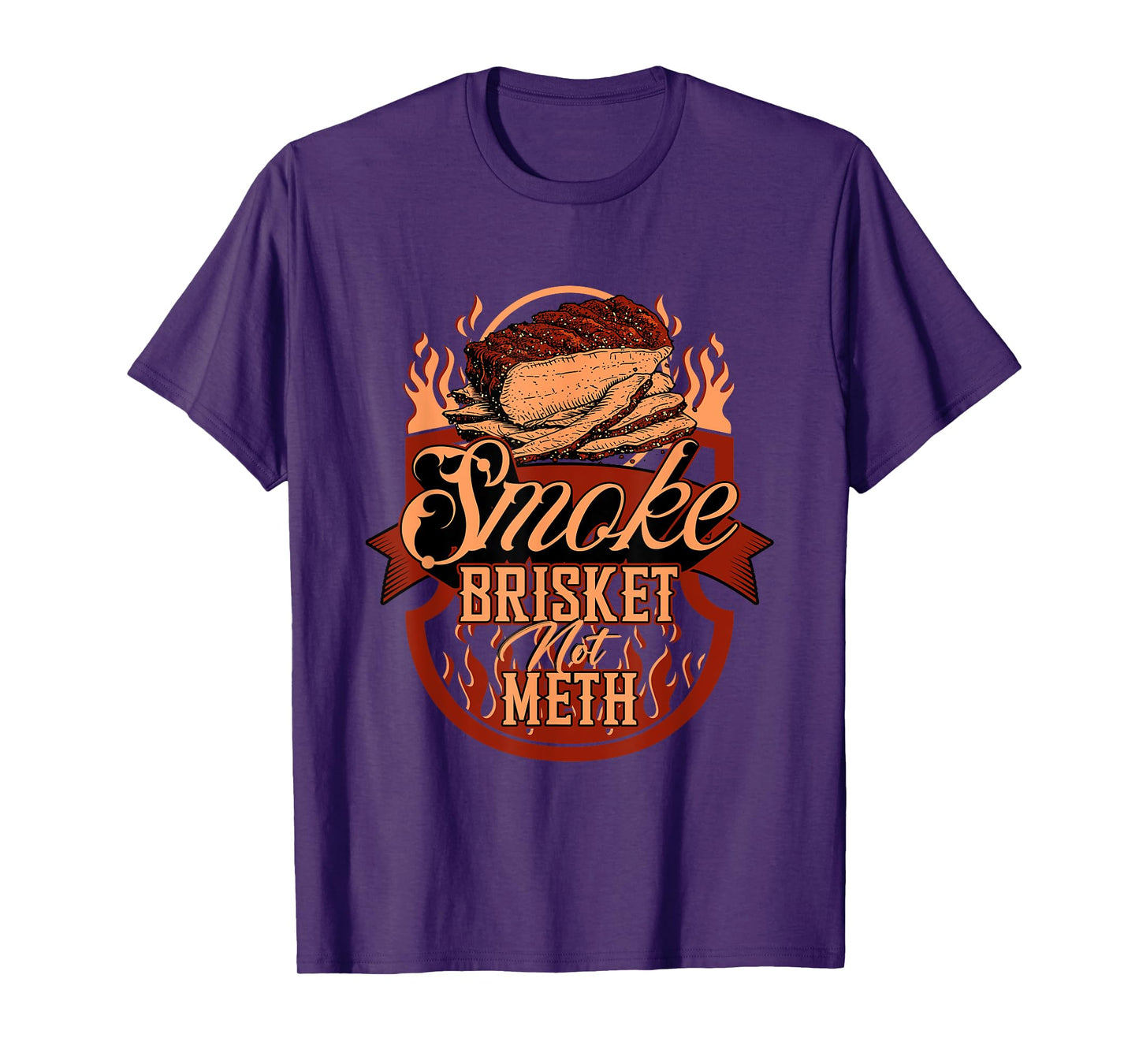 Funny BBQ Grilling Master Smoke Brisket Not Meth T-Shirt