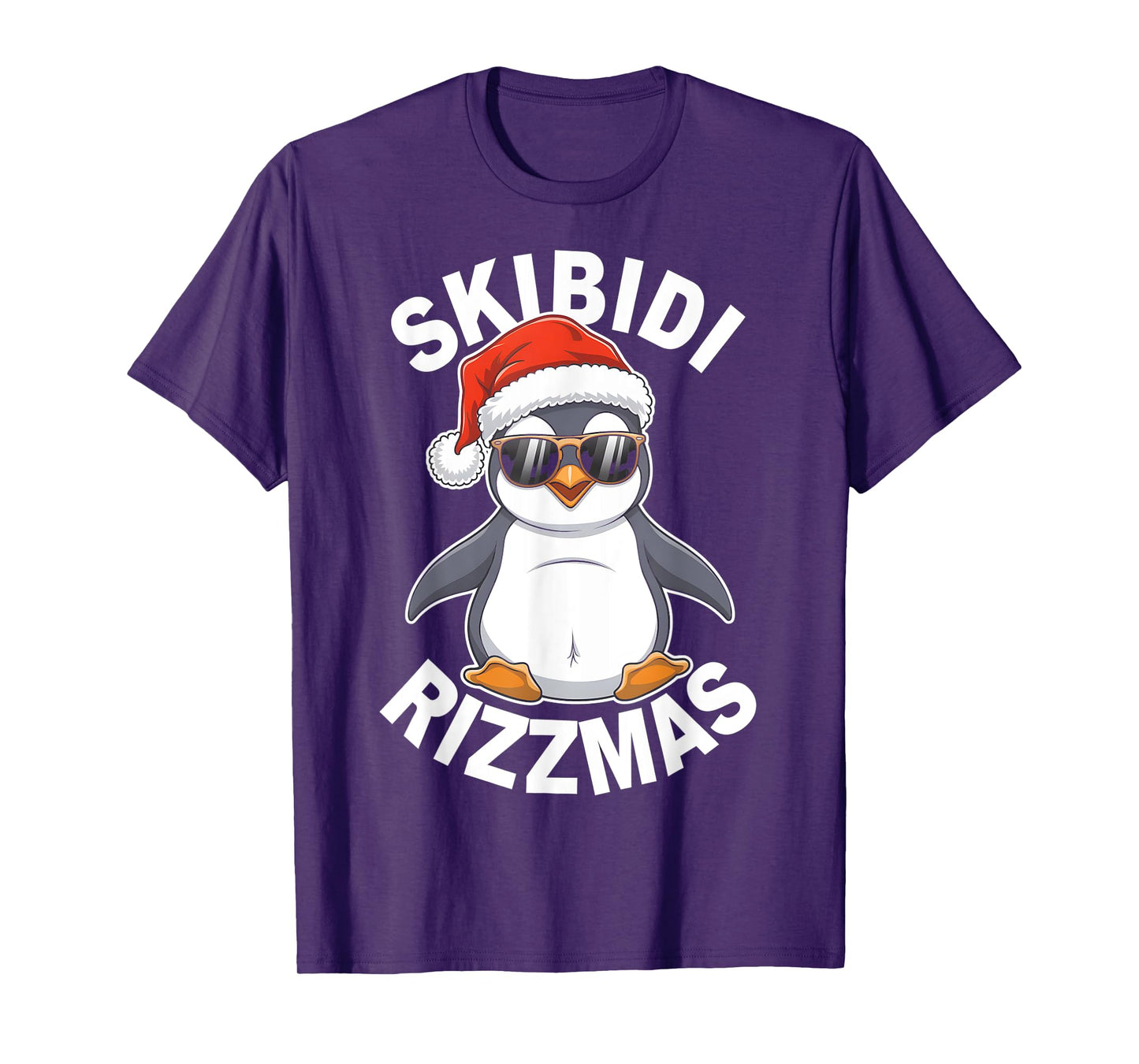 Skibidi Rizzmas Funny Christmas Christmas Season Penguin T-Shirt
