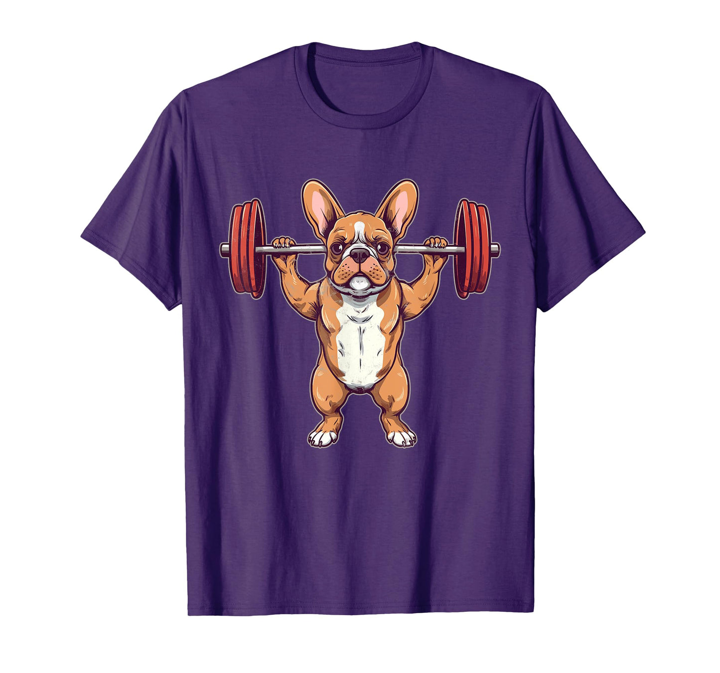 French Bulldog Weightlifting Funny Deadlift Men Fitness Gym T-Shirt