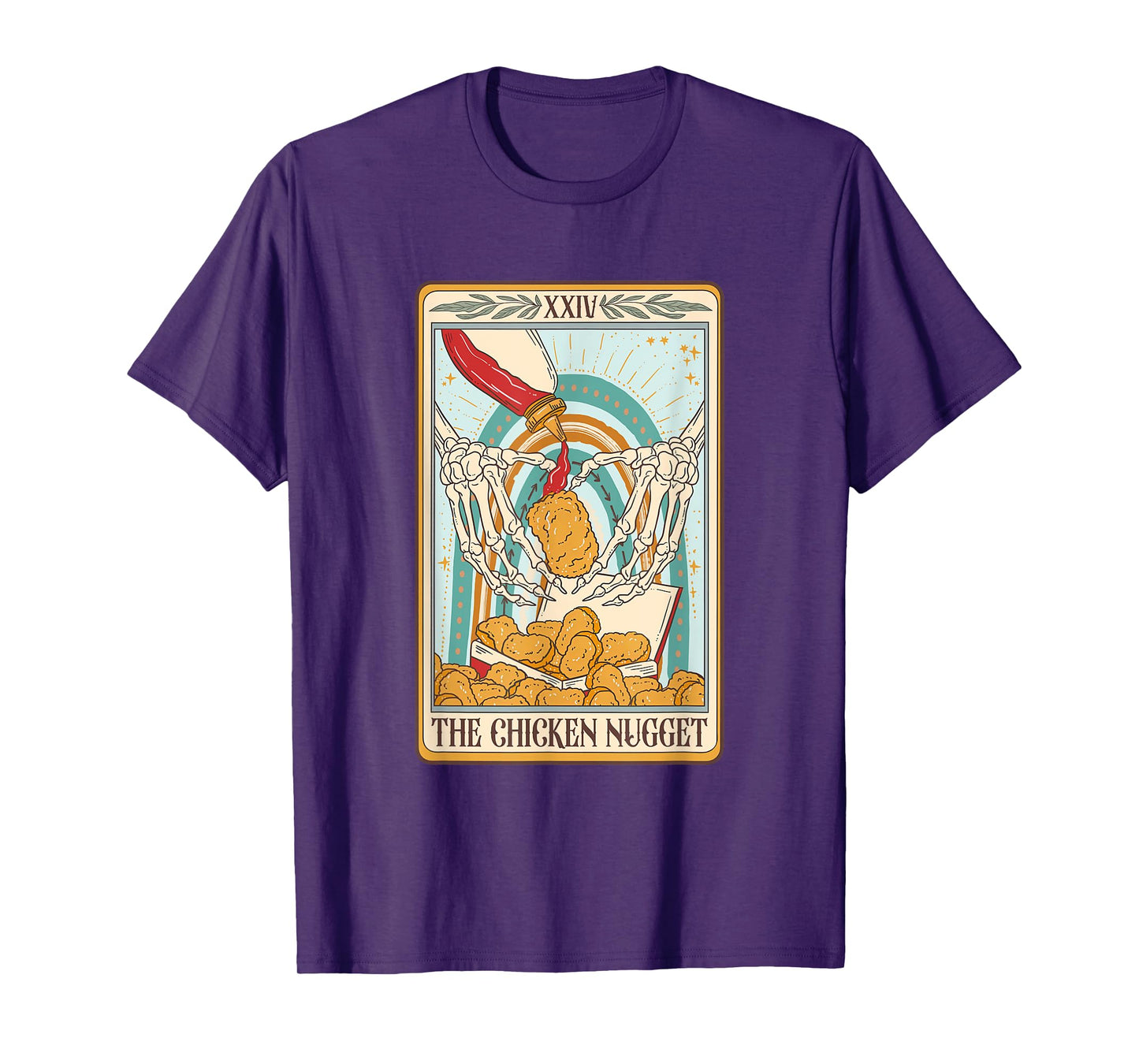 The Chicken Nugget Tarot Card Chicken Nugget Lover Mystical T-Shirt