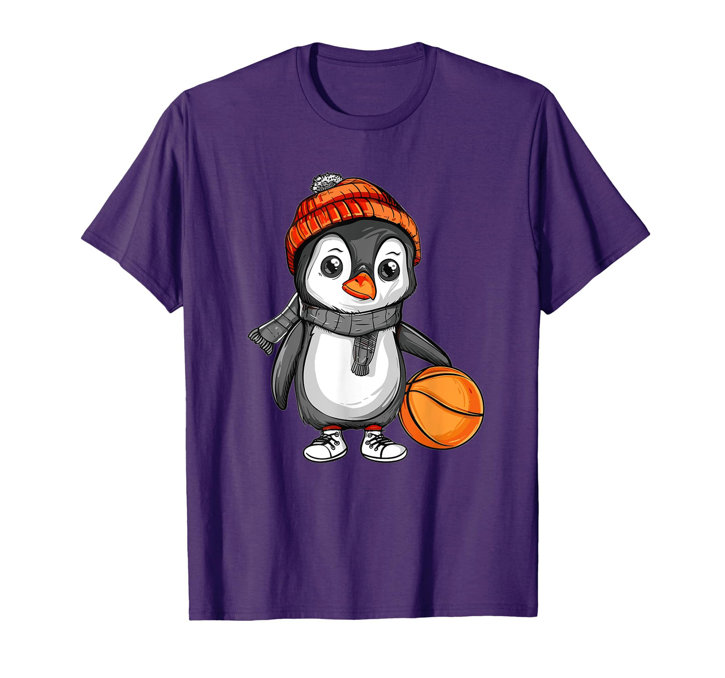 Cute Basketball Penguin T-Shirt