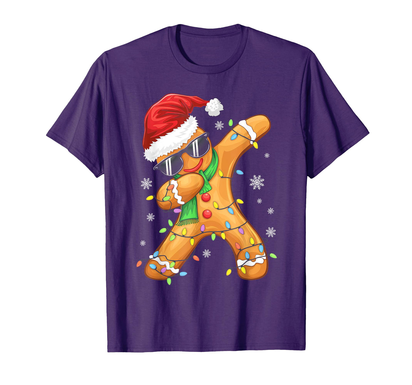 Dabbing Gingerbread Christmas Boys Girls Kids Funny Xmas Dab T-Shirt