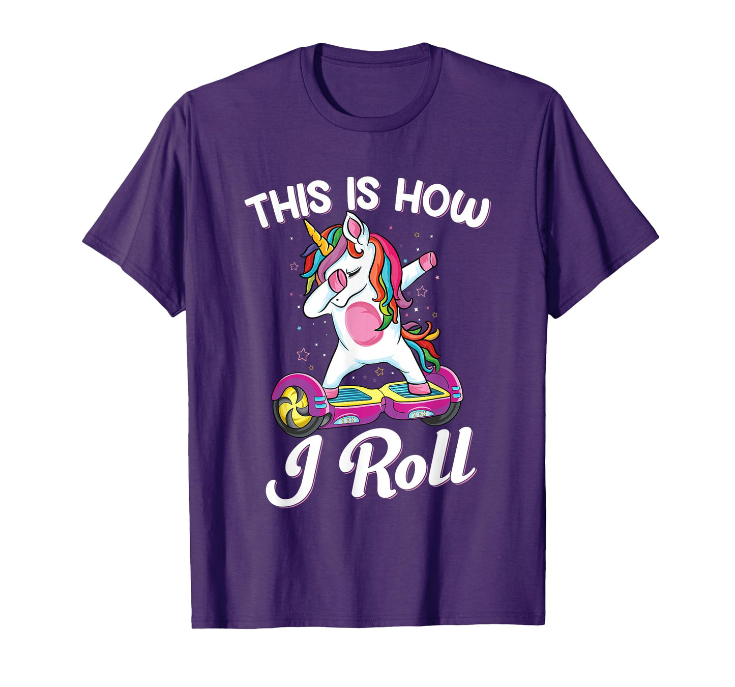 Dabbing unicorn Skater Electric Self Balancing Hoverboard T-Shirt