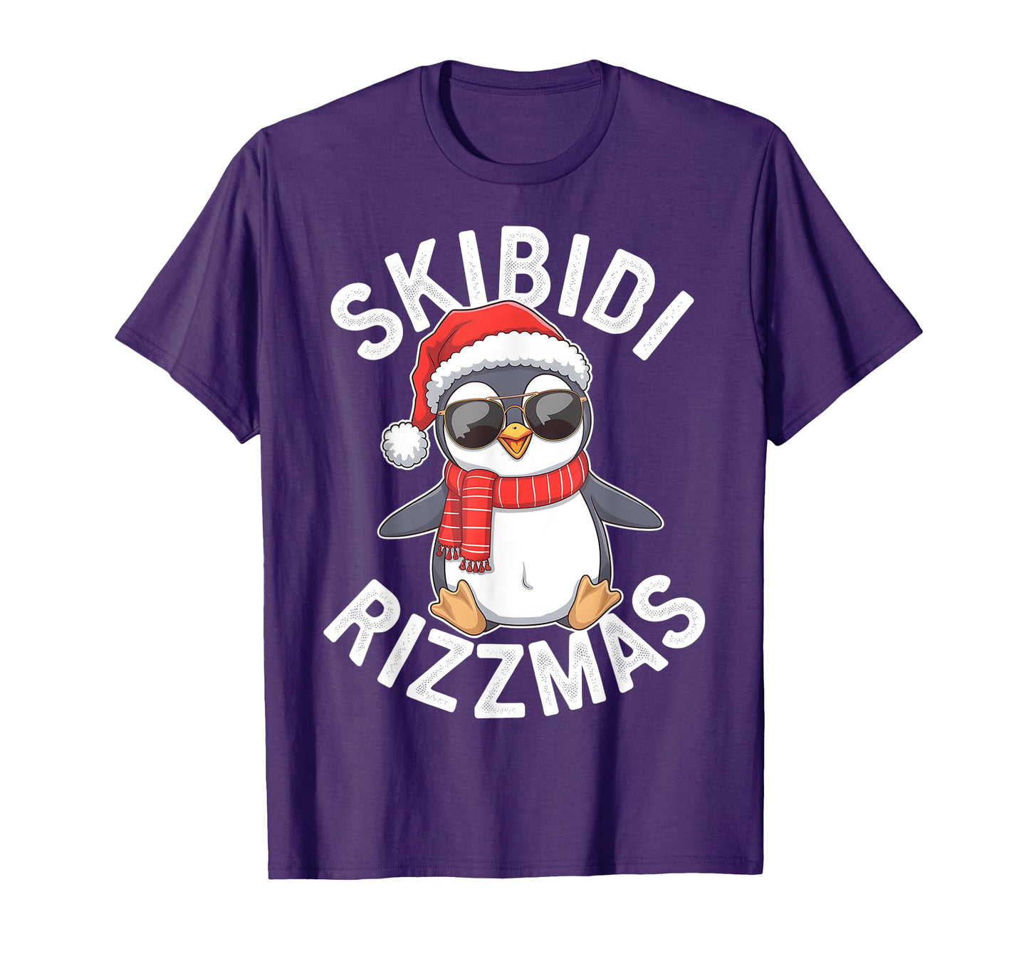 Skibidi Rizzmas Funny Christmas Christmas Season Penguin T-Shirt