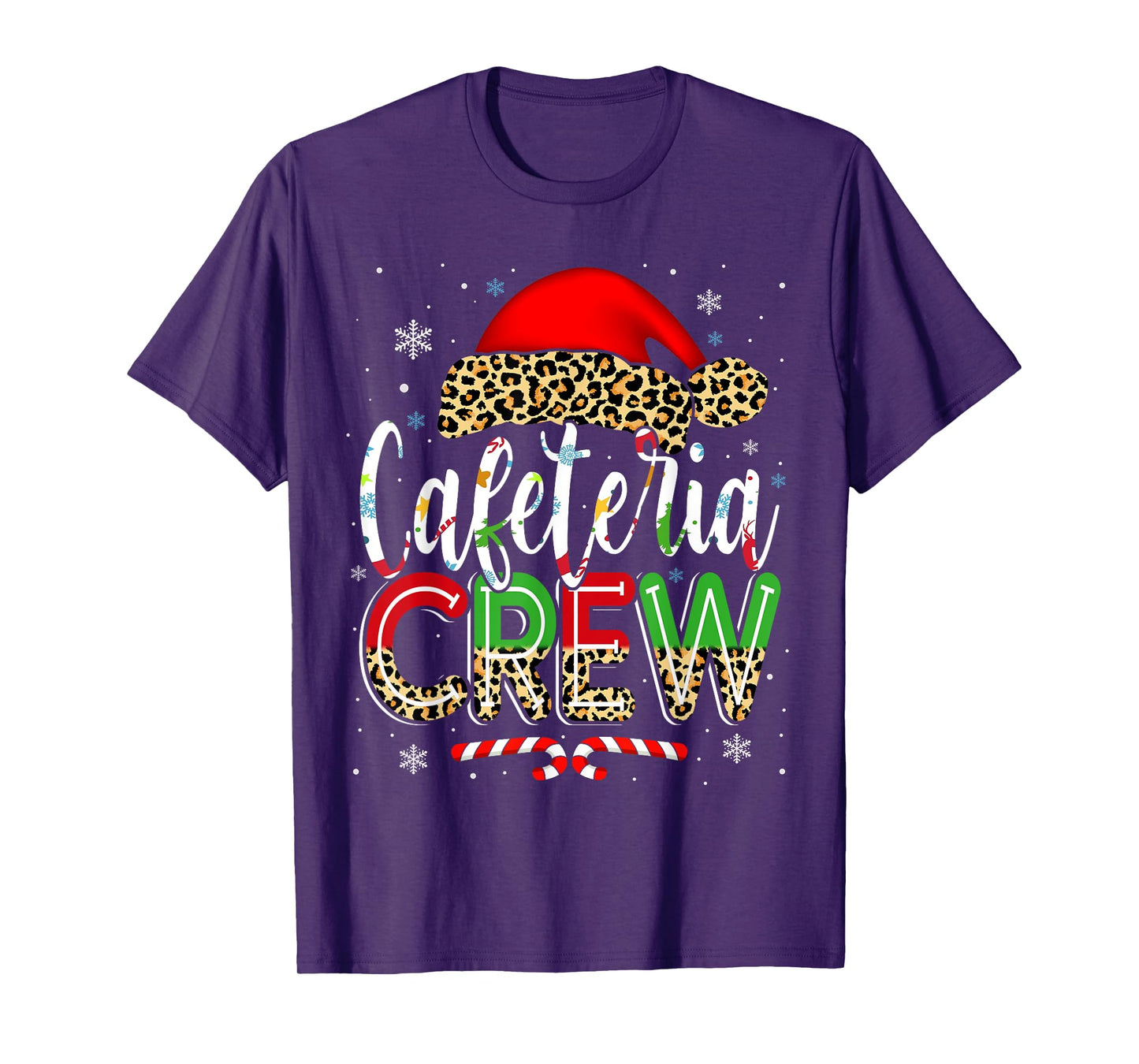 Cafeteria Crew Christmas Lunch Lady Xmas Ugly Sweater T-Shirt