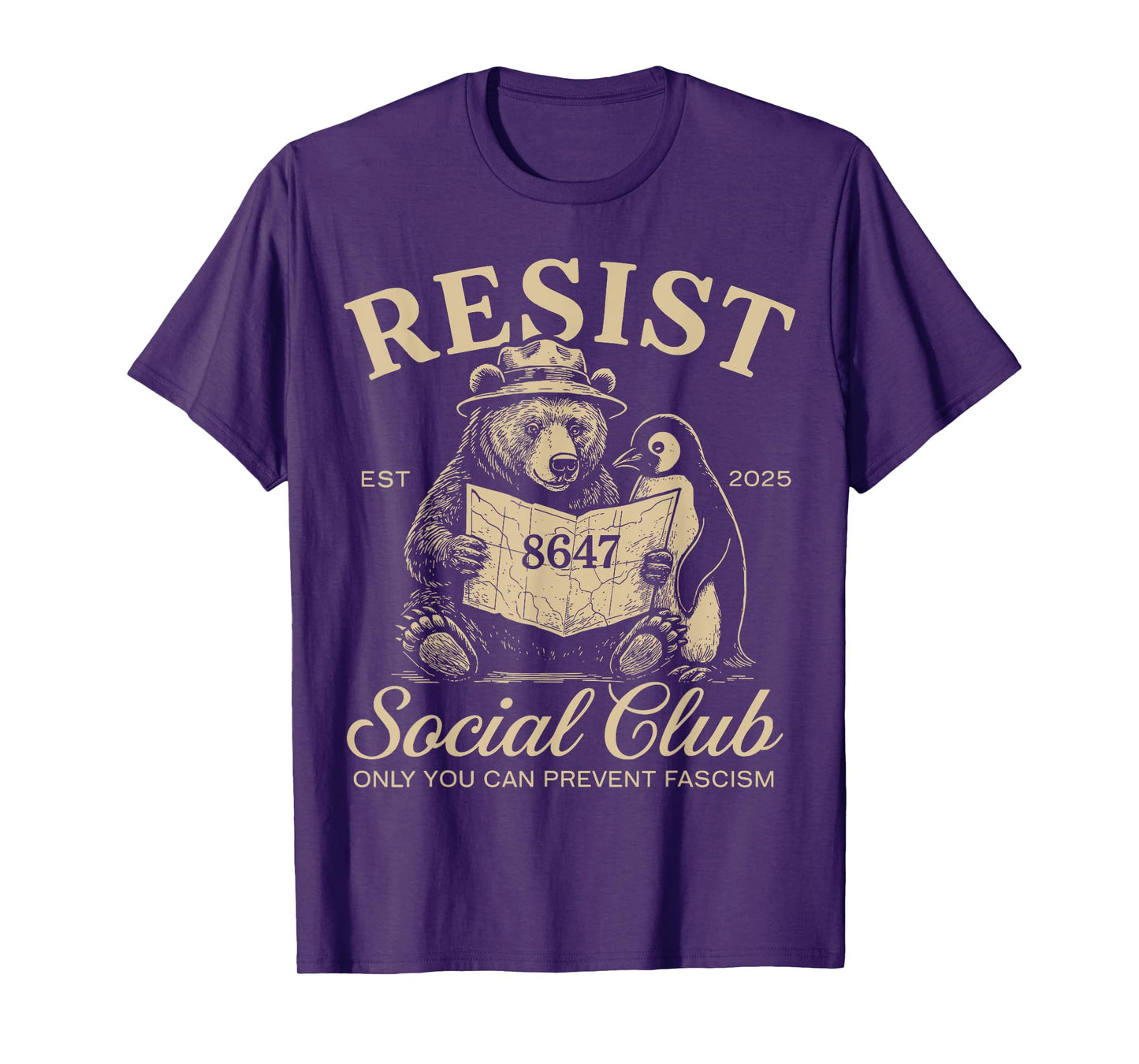 Bears Penguins Resist Social Club Only You Can Prevent T-Shirt