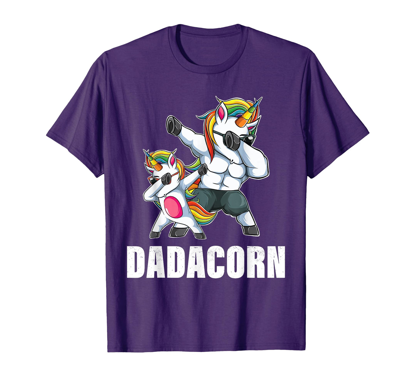 Dadacorn Dadicorn Daddycorn Unicorn Dad Baby Fathers Day T-Shirt