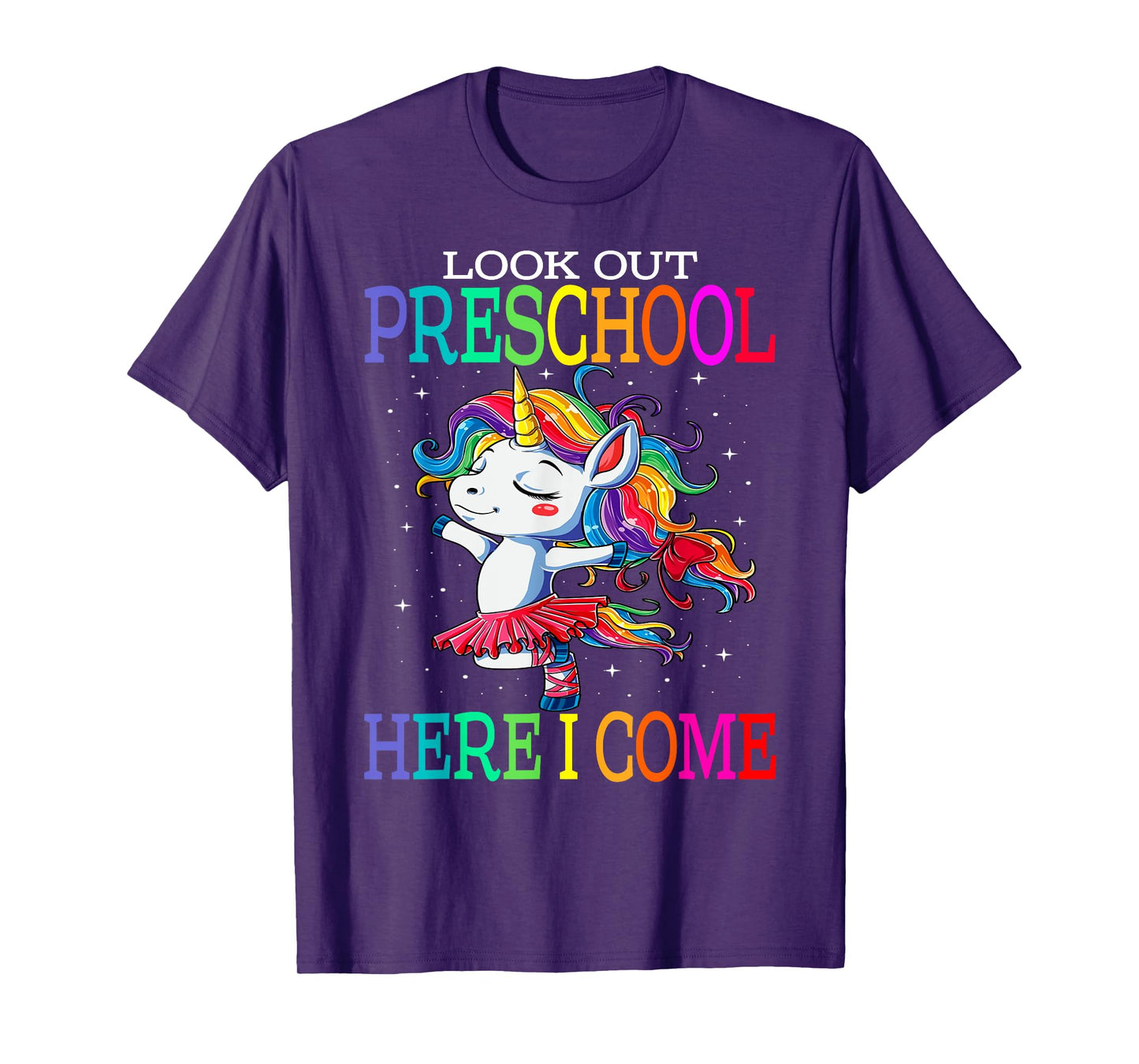 Kids Look Out Preschool Here I Come Unicorn T-Shirt
