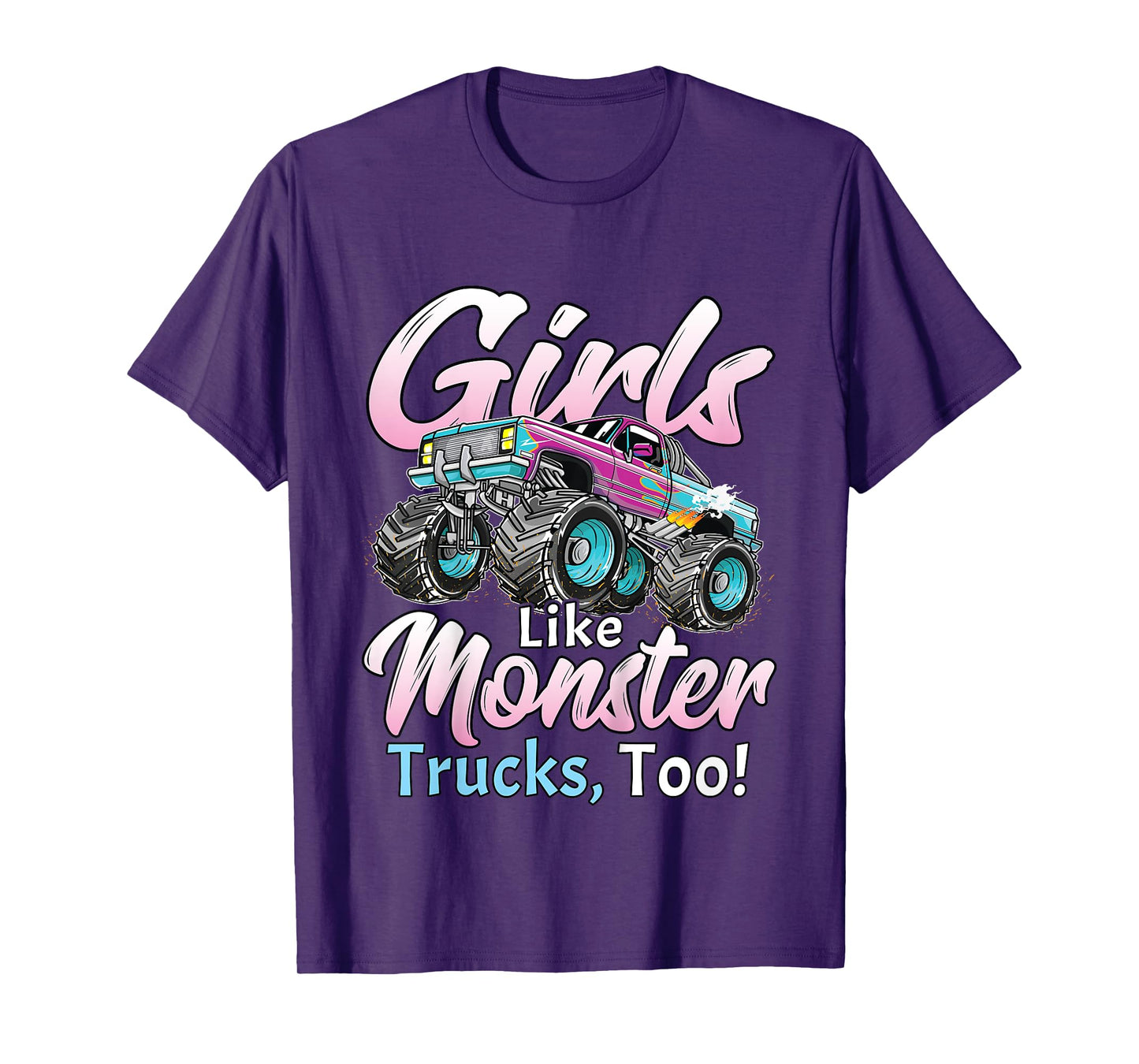 Monster Truck Unicorn Birthday Party Monster Truck Girl T-Shirt