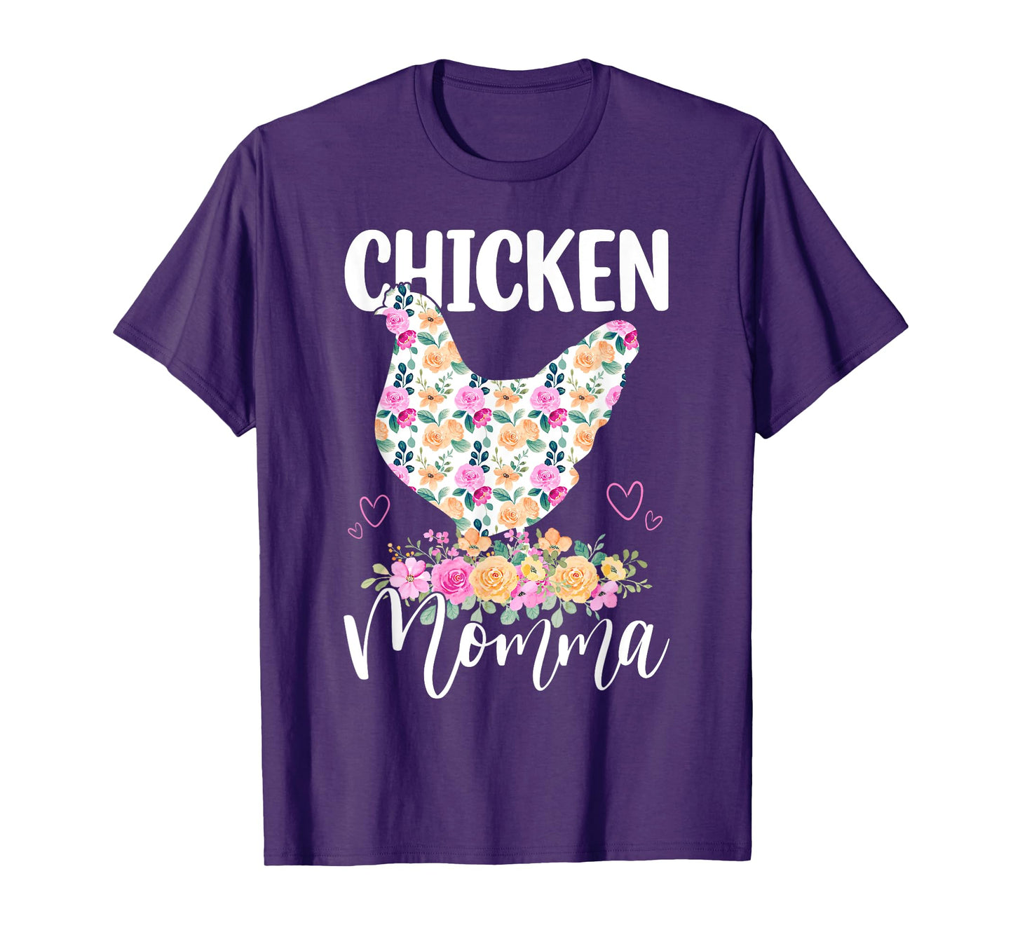 Cute Chicken Momma Floral Mom Mommy Mama Mothers Day Women T-Shirt