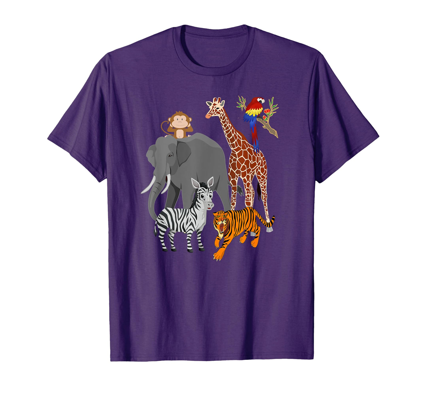 Zoo Animals Shirt Wildlife Birthday Party A Day At The Zoo T-Shirt
