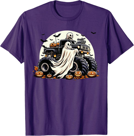 Boys Halloween Shirt 4t 5t Size 10 Ghost Kids Spooky Toddler T-Shirt